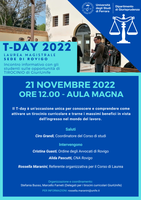 T-DAY | Laurea magistrale SEDE di ROVIGO | Giornata dedicata ai tirocini - 21 novembre 